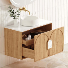 Laguna 900mm Wall Hung Vanity Package with LED Mirror